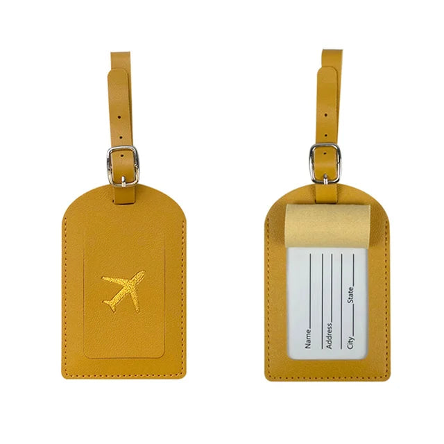 PU Leather Luggage Tag