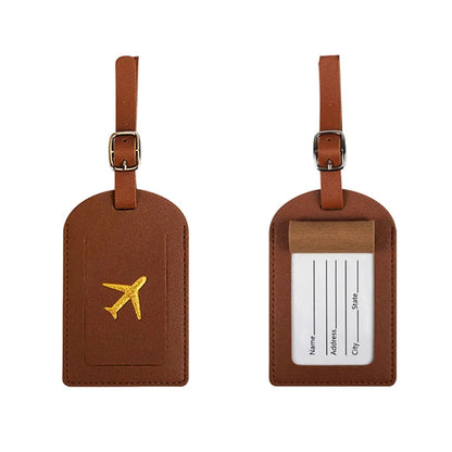 PU Leather Luggage Tag