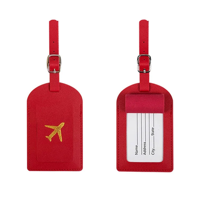 PU Leather Luggage Tag